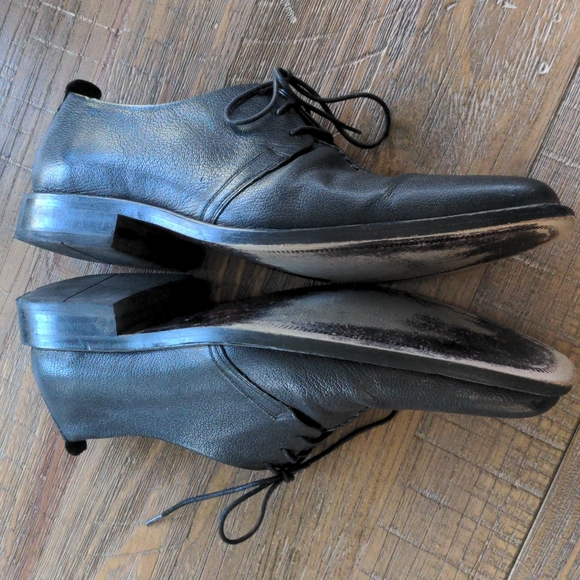 COLE HAAN BLACK LEATHER DRESS SHOE - Picture 8 of 9